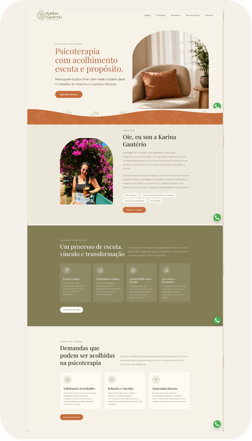 Landing page Psicóloga Karina Gautério